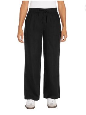 BRAND NEW (no tags) Gap Black Drawstring Linen Pants
